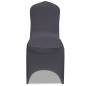 vidaXL Funda de silla elástica 4 unidades gris antracita vidaXL Funda de silla elástica 4 unidades gris antracita