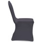 vidaXL Funda de silla elástica 4 unidades gris antracita vidaXL Funda de silla elástica 4 unidades gris antracita
