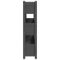 vidaXL Jardinera de madera maciza de pino gris 112x25x104,5 cm