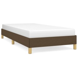 vidaXL Estructura de cama de tela marrón 90x200 cm