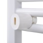 vidaXL Radiador toallero de baño con rieles curvados 500 x 1160 mm vidaXL Radiador toallero de baño con rieles curvados 500 x 1160 mm