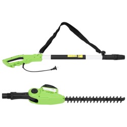 vidaXL Cortasetos eléctrico telescópico de pértiga 41 cm 550 W