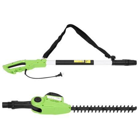 vidaXL Cortasetos eléctrico telescópico de pértiga 41 cm 550 W