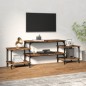 vidaXL Mueble para TV madera contrachapada roble ahumado 157x35x52 cm