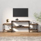 vidaXL Mueble para TV madera contrachapada roble ahumado 157x35x52 cm