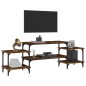 vidaXL Mueble para TV madera contrachapada roble ahumado 157x35x52 cm