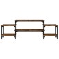 vidaXL Mueble para TV madera contrachapada roble ahumado 157x35x52 cm