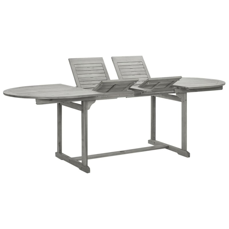 vidaXL Mesa de comedor jardín madera maciza acacia (160-240)x100x75 cm vidaXL Mesa de comedor jardín madera maciza acacia (160-240)x100x75 cm