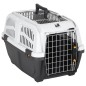 vidaXL Transportín de mascota puerta metal polipropileno 55x36x35 cm vidaXL Transportín de mascota puerta metal polipropileno 55x36x35 cm