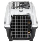 vidaXL Transportín de mascota puerta metal polipropileno 55x36x35 cm vidaXL Transportín de mascota puerta metal polipropileno 55x36x35 cm