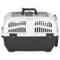 vidaXL Transportín de mascota puerta metal polipropileno 55x36x35 cm vidaXL Transportín de mascota puerta metal polipropileno 55x36x35 cm