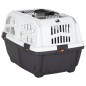 vidaXL Transportín de mascota puerta metal polipropileno 55x36x35 cm vidaXL Transportín de mascota puerta metal polipropileno 55x36x35 cm