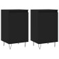 vidaXL Aparadores 2 uds madera de ingeniería negro 40x35x70 cm vidaXL Aparadores 2 uds madera de ingeniería negro 40x35x70 cm