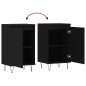 vidaXL Aparadores 2 uds madera de ingeniería negro 40x35x70 cm vidaXL Aparadores 2 uds madera de ingeniería negro 40x35x70 cm