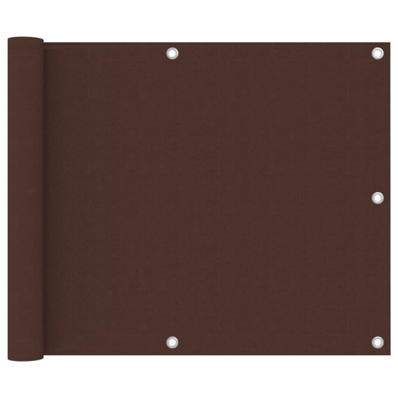 vidaXL Toldo para balcón de tela oxford marrón 75x600 cm vidaXL Toldo para balcón de tela oxford marrón 75x600 cm