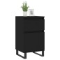 vidaXL Aparadores 2 uds madera de ingeniería negro 40x35x70 cm vidaXL Aparadores 2 uds madera de ingeniería negro 40x35x70 cm