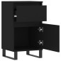 vidaXL Aparadores 2 uds madera de ingeniería negro 40x35x70 cm vidaXL Aparadores 2 uds madera de ingeniería negro 40x35x70 cm