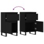 vidaXL Aparadores 2 uds madera de ingeniería negro 40x35x70 cm vidaXL Aparadores 2 uds madera de ingeniería negro 40x35x70 cm