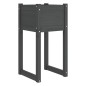 vidaXL Jardinera de madera maciza de pino gris 40x40x81 cm vidaXL Jardinera de madera maciza de pino gris 40x40x81 cm