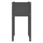vidaXL Jardinera de madera maciza de pino gris 40x40x81 cm vidaXL Jardinera de madera maciza de pino gris 40x40x81 cm