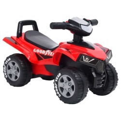 vidaXL Quad correpasillos infantil Good Year rojo