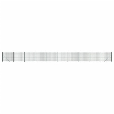 vidaXL Cerca de alambre con brida verde 1,6x25 m