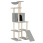 vidaXL Rascador para gatos con postes de sisal gris claro 166 cm vidaXL Rascador para gatos con postes de sisal gris claro 166 cm