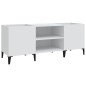 vidaXL Mueble para discos madera contrachapada blanco 121x38x48 cm vidaXL Mueble para discos madera contrachapada blanco 121x38x48 cm