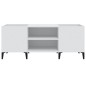 vidaXL Mueble para discos madera contrachapada blanco 121x38x48 cm vidaXL Mueble para discos madera contrachapada blanco 121x38x48 cm