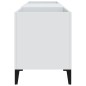 vidaXL Mueble para discos madera contrachapada blanco 121x38x48 cm vidaXL Mueble para discos madera contrachapada blanco 121x38x48 cm