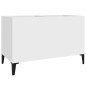 vidaXL Mueble para discos madera contrachapada blanco 74,5x38x48 cm vidaXL Mueble para discos madera contrachapada blanco 74,5x38x48 cm