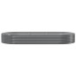 vidaXL Jardinera arriate acero recubrimiento polvo gris 296x140x36cm vidaXL Jardinera arriate acero recubrimiento polvo gris 296x140x36cm