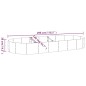 vidaXL Jardinera arriate acero recubrimiento polvo gris 296x140x36cm vidaXL Jardinera arriate acero recubrimiento polvo gris 296x140x36cm