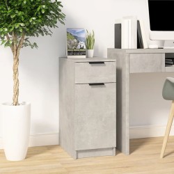 vidaXL Armario de escritorio madera contrachapada gris 33,5x50x75 cm