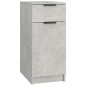 vidaXL Armario de escritorio madera contrachapada gris 33,5x50x75 cm