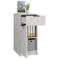 vidaXL Armario de escritorio madera contrachapada gris 33,5x50x75 cm