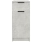 vidaXL Armario de escritorio madera contrachapada gris 33,5x50x75 cm