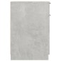 vidaXL Armario de escritorio madera contrachapada gris 33,5x50x75 cm