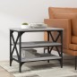 vidaXL Mesa auxiliar madera contrachapada gris Sonoma 55x38x45 cm vidaXL Mesa auxiliar madera contrachapada gris Sonoma 55x38x45 cm