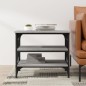 vidaXL Mesa auxiliar madera contrachapada gris Sonoma 55x38x45 cm vidaXL Mesa auxiliar madera contrachapada gris Sonoma 55x38x45 cm