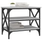 vidaXL Mesa auxiliar madera contrachapada gris Sonoma 55x38x45 cm vidaXL Mesa auxiliar madera contrachapada gris Sonoma 55x38x45 cm