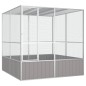 vidaXL Jaula pájaros acero galvanizado gris 213,5x217,5x211,5 cm vidaXL Jaula pájaros acero galvanizado gris 213,5x217,5x211,5 cm