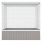 vidaXL Jaula pájaros acero galvanizado gris 213,5x217,5x211,5 cm vidaXL Jaula pájaros acero galvanizado gris 213,5x217,5x211,5 cm