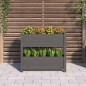 vidaXL Jardinera de madera maciza de pino gris 77x25x66 cm