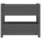 vidaXL Jardinera de madera maciza de pino gris 77x25x66 cm