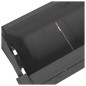vidaXL Jardinera de madera maciza de pino gris 77x25x66 cm