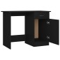 vidaXL Escritorio de madera contrachapada negro 100x50x76 cm vidaXL Escritorio de madera contrachapada negro 100x50x76 cm