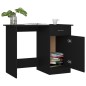 vidaXL Escritorio de madera contrachapada negro 100x50x76 cm vidaXL Escritorio de madera contrachapada negro 100x50x76 cm
