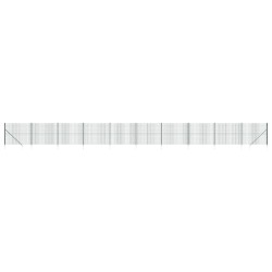 vidaXL Cerca de alambre con pinchos de anclaje verde 2x25 m