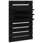 vidaXL Estantes mesitas de pared 2 uds madera maciza de pino negro vidaXL Estantes mesitas de pared 2 uds madera maciza de pino negro